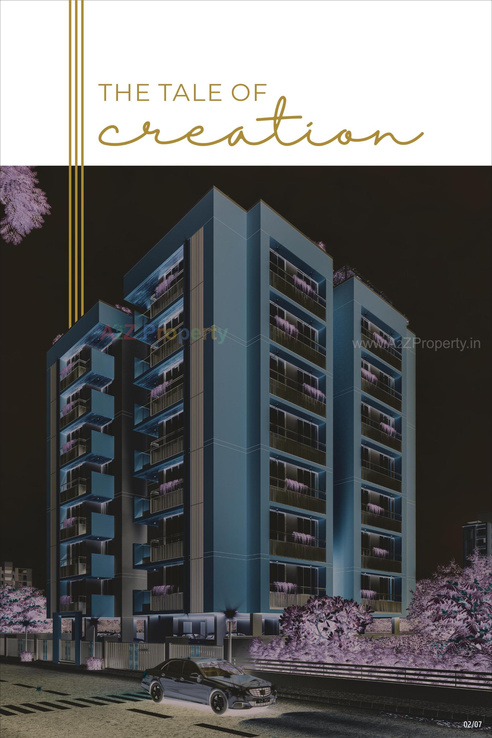 3D Elevation of real estate project Gauravi Apartment located at Vastrapur, Ahmedabad, Gujarat