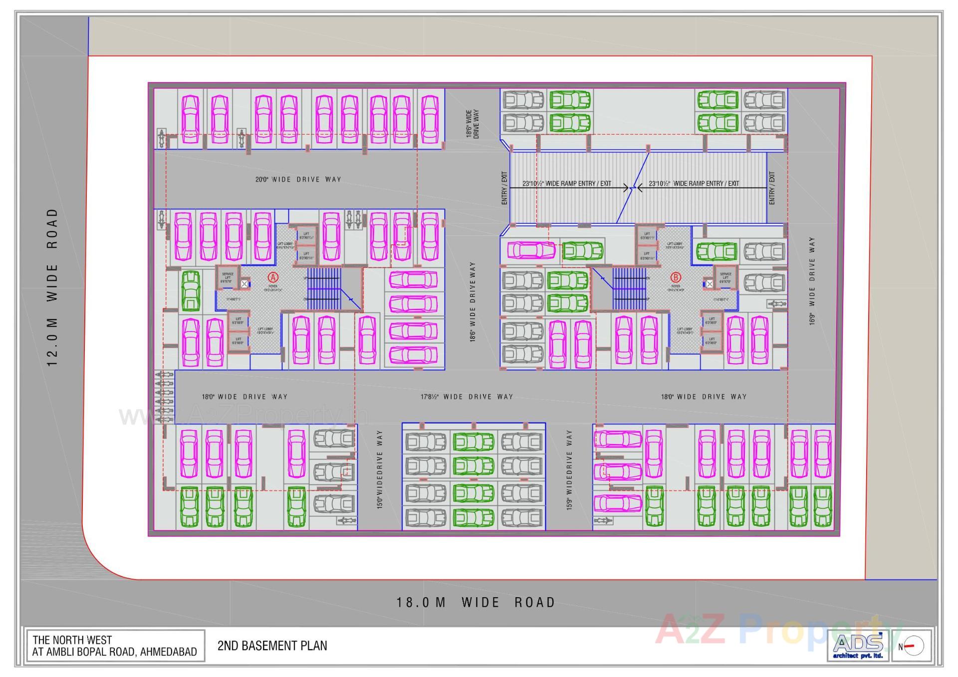Layout of real estate project Gharana located at Vejalpur, Ahmedabad, Gujarat