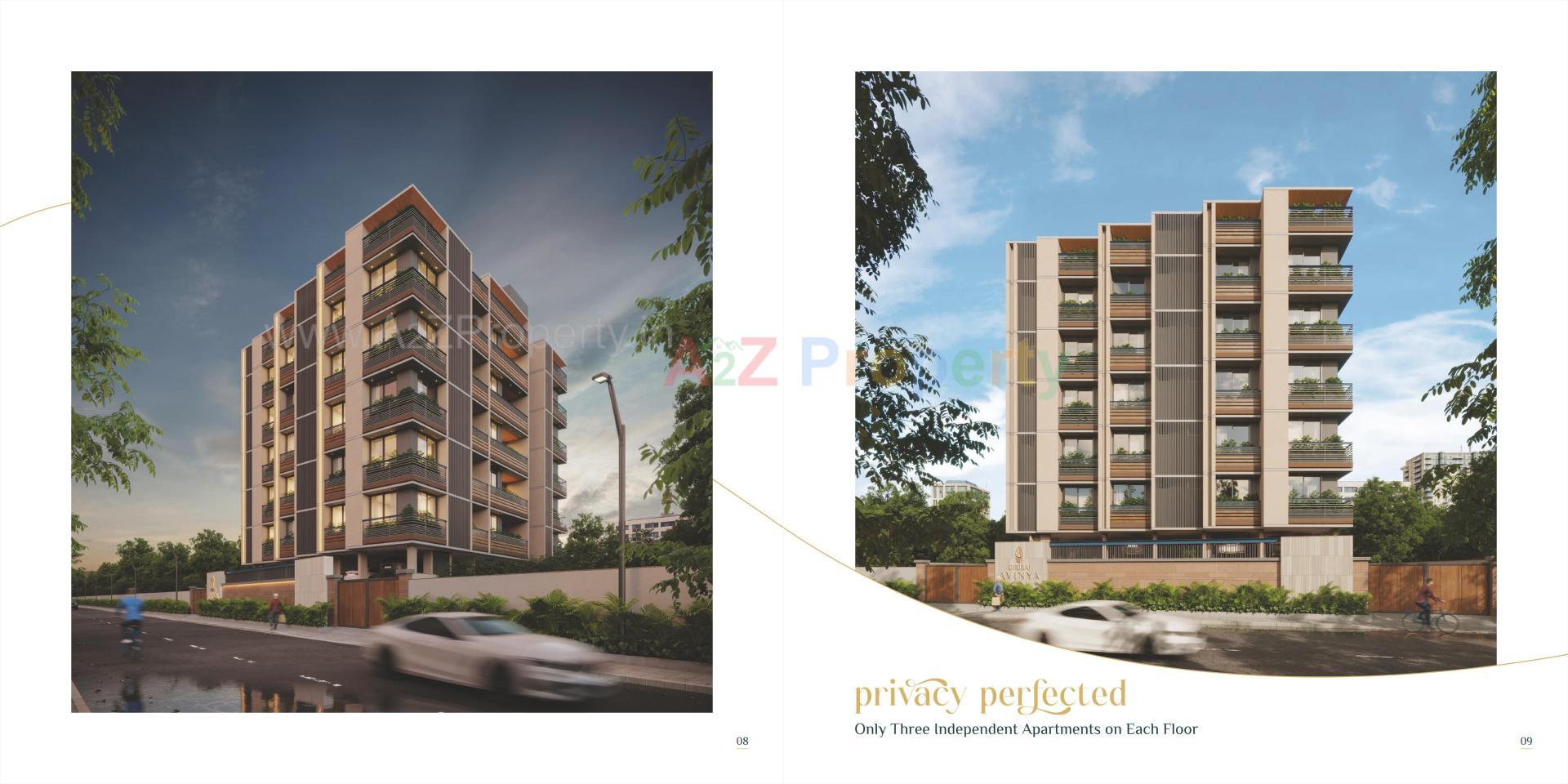 3D Elevation of real estate project Giriraj Avinya located at Chhadavad, Ahmedabad, Gujarat