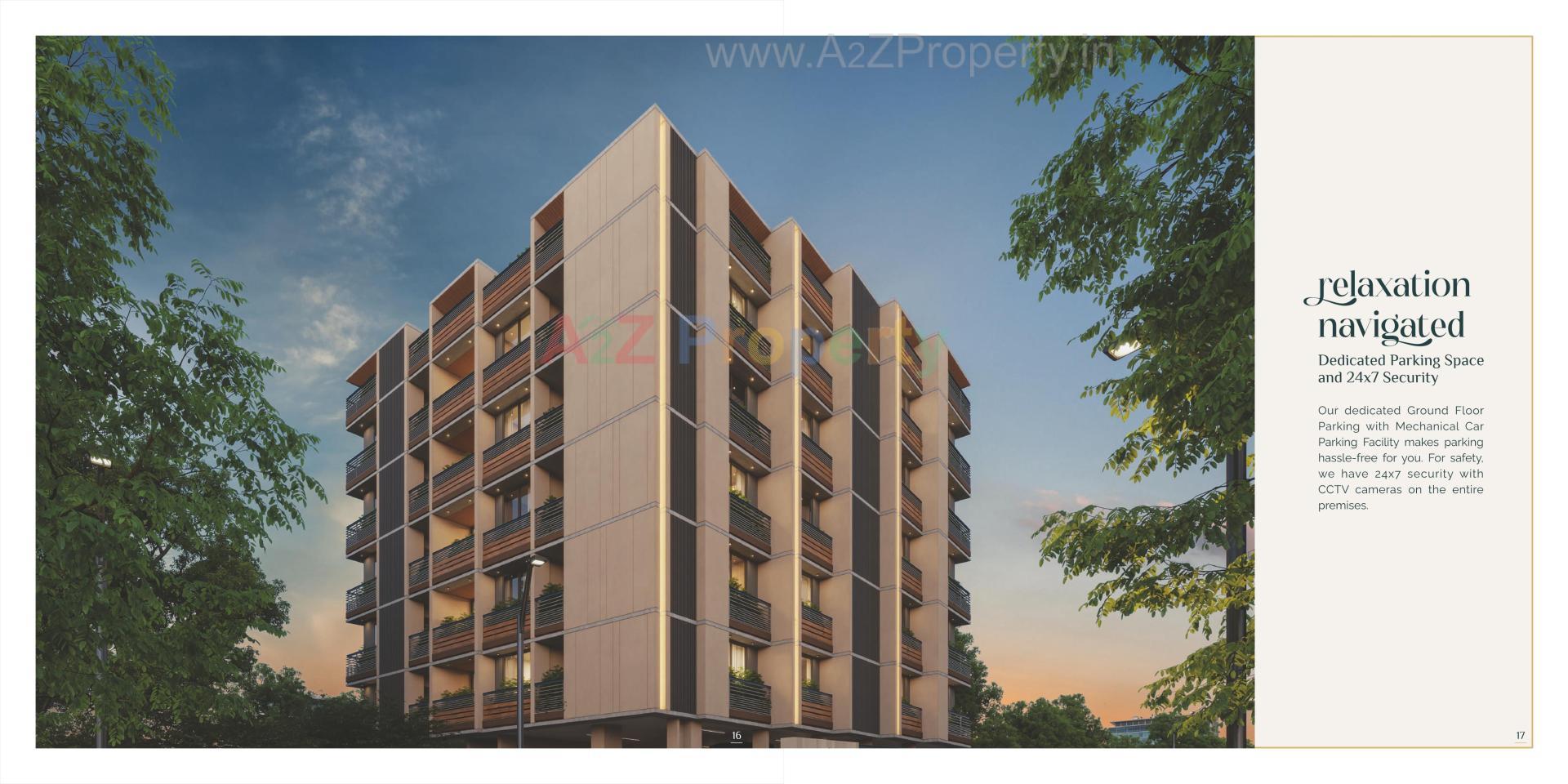 3D Elevation of real estate project Giriraj Avinya located at Chhadavad, Ahmedabad, Gujarat