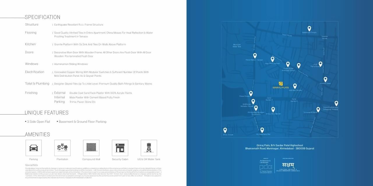  of real estate project Giriraj Flats located at Rajpur-hirpur, Ahmedabad, Gujarat