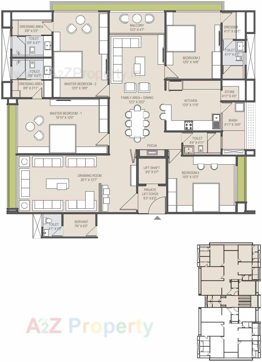 Layout of real estate project Giriraj Horizon located at Gulbai-tekra, Ahmedabad, Gujarat
