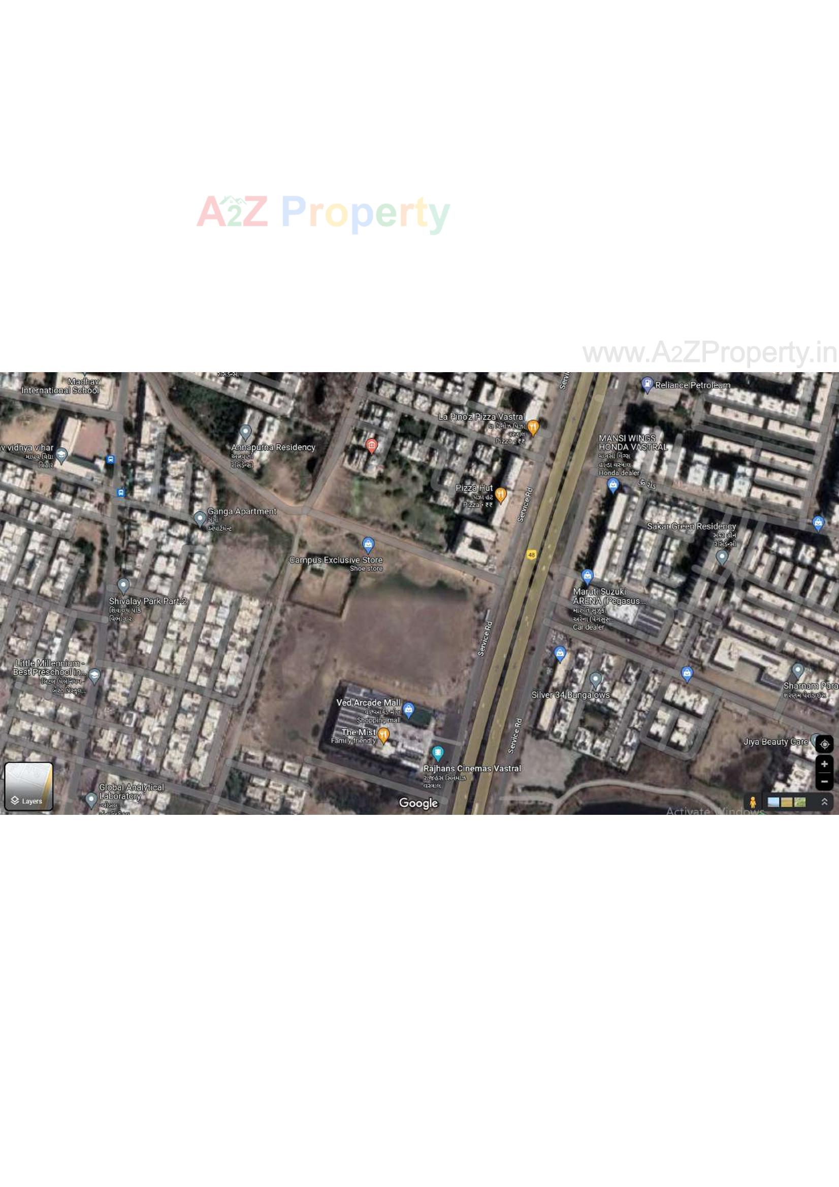 Layout of real estate project Girivar Empire located at Vastral, Ahmedabad, Gujarat