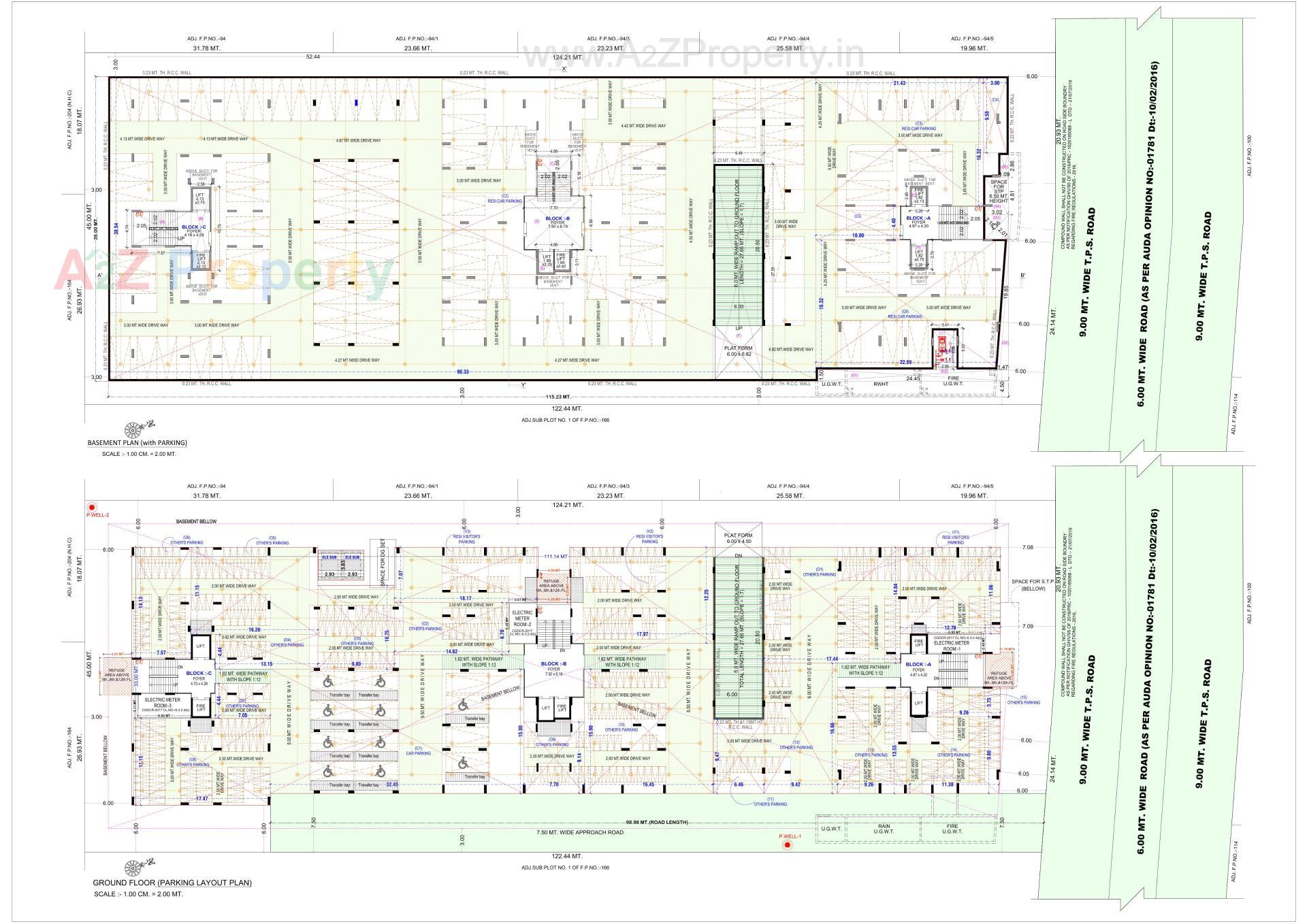 Layout of real estate project Girivar Empire located at Vastral, Ahmedabad, Gujarat