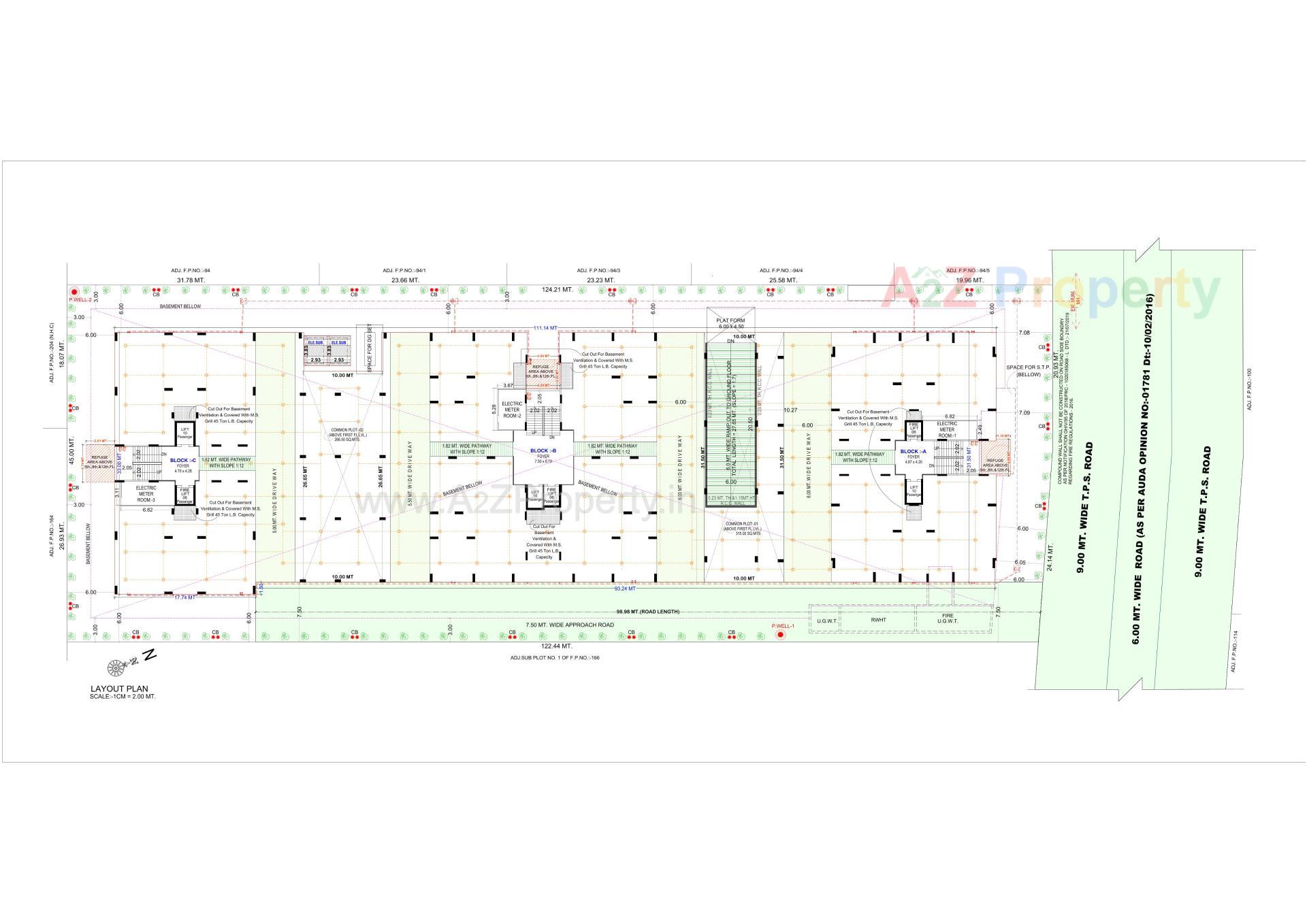 Layout of real estate project Girivar Empire located at Vastral, Ahmedabad, Gujarat