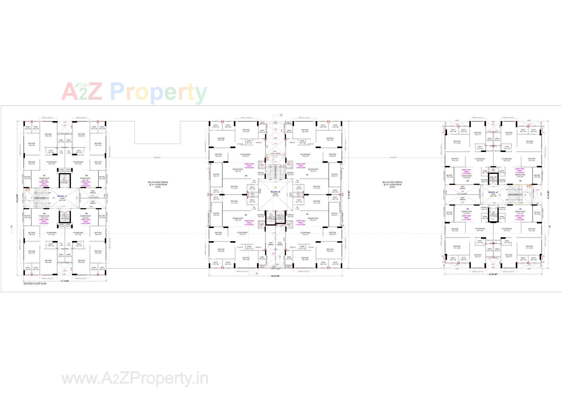 Layout of real estate project Girivar Empire located at Vastral, Ahmedabad, Gujarat