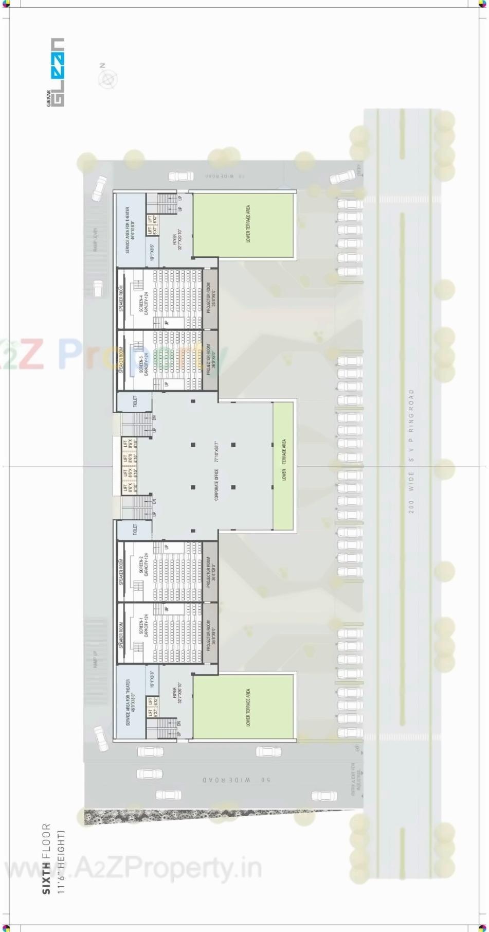 Layout of real estate project Girivar Glean located at Nikol, Ahmedabad, Gujarat