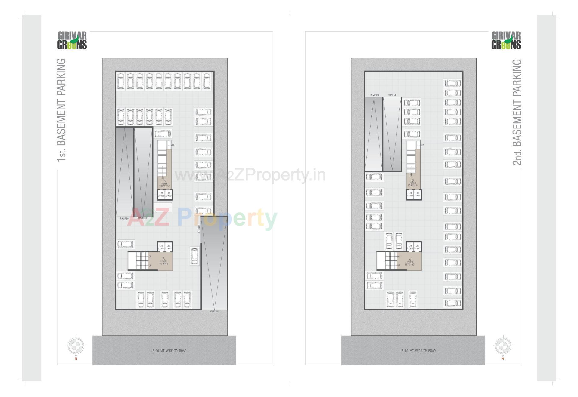 Layout of real estate project Girivar Greens located at Nikol, Ahmedabad, Gujarat