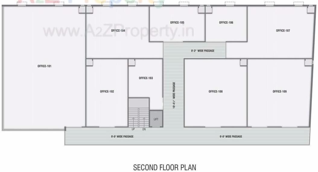 Layout of real estate project Global Business Park located at City, Ahmedabad, Gujarat