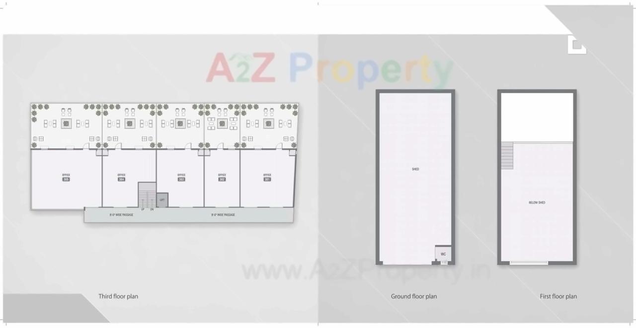 Layout of real estate project Global Business Park located at City, Ahmedabad, Gujarat