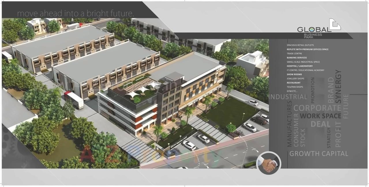 3D Elevation of real estate project Global Business Park located at City, Ahmedabad, Gujarat