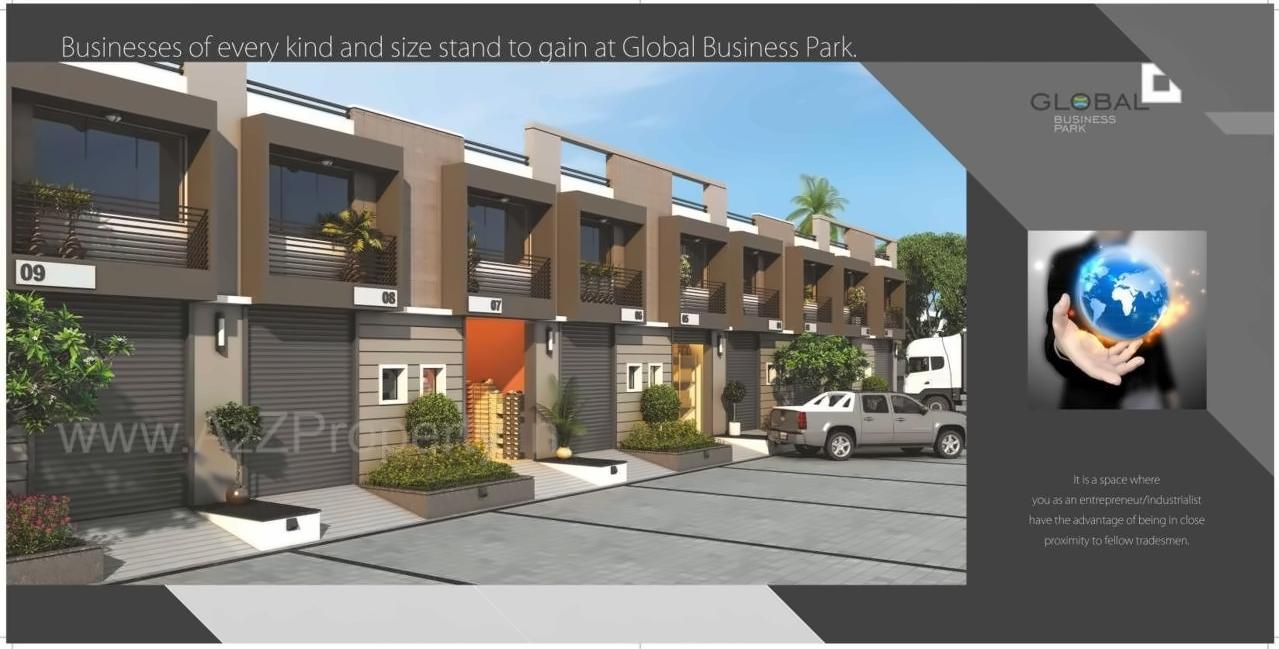 3D Elevation of real estate project Global Business Park located at City, Ahmedabad, Gujarat