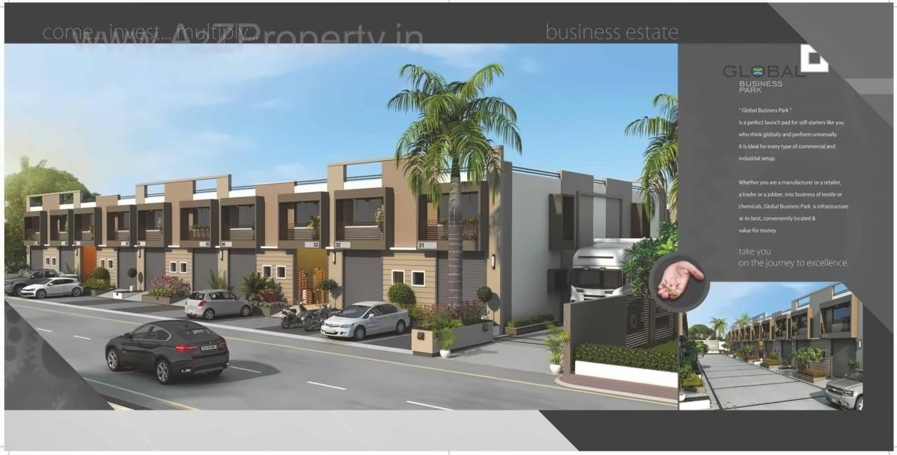 3D Elevation of real estate project Global Business Park located at City, Ahmedabad, Gujarat