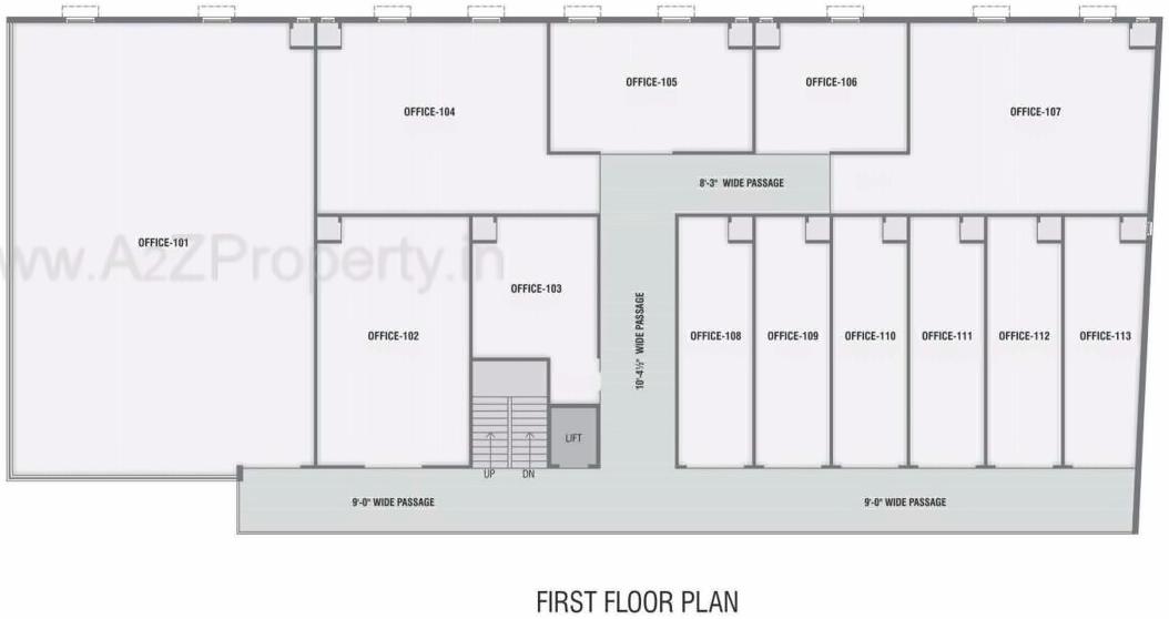 Layout of real estate project Global Business Park located at City, Ahmedabad, Gujarat