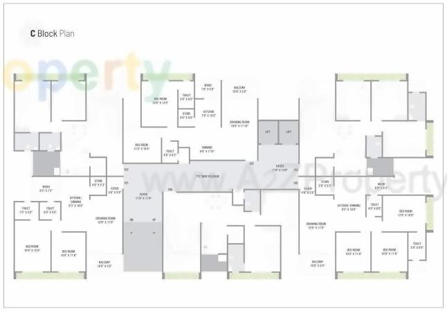Layout of real estate project Gokuldham Lifestyle located at Singarva, Ahmedabad, Gujarat