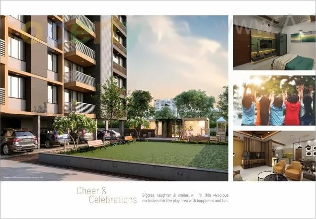 3D Elevation of real estate project Gokuldham Lifestyle located at Singarva, Ahmedabad, Gujarat