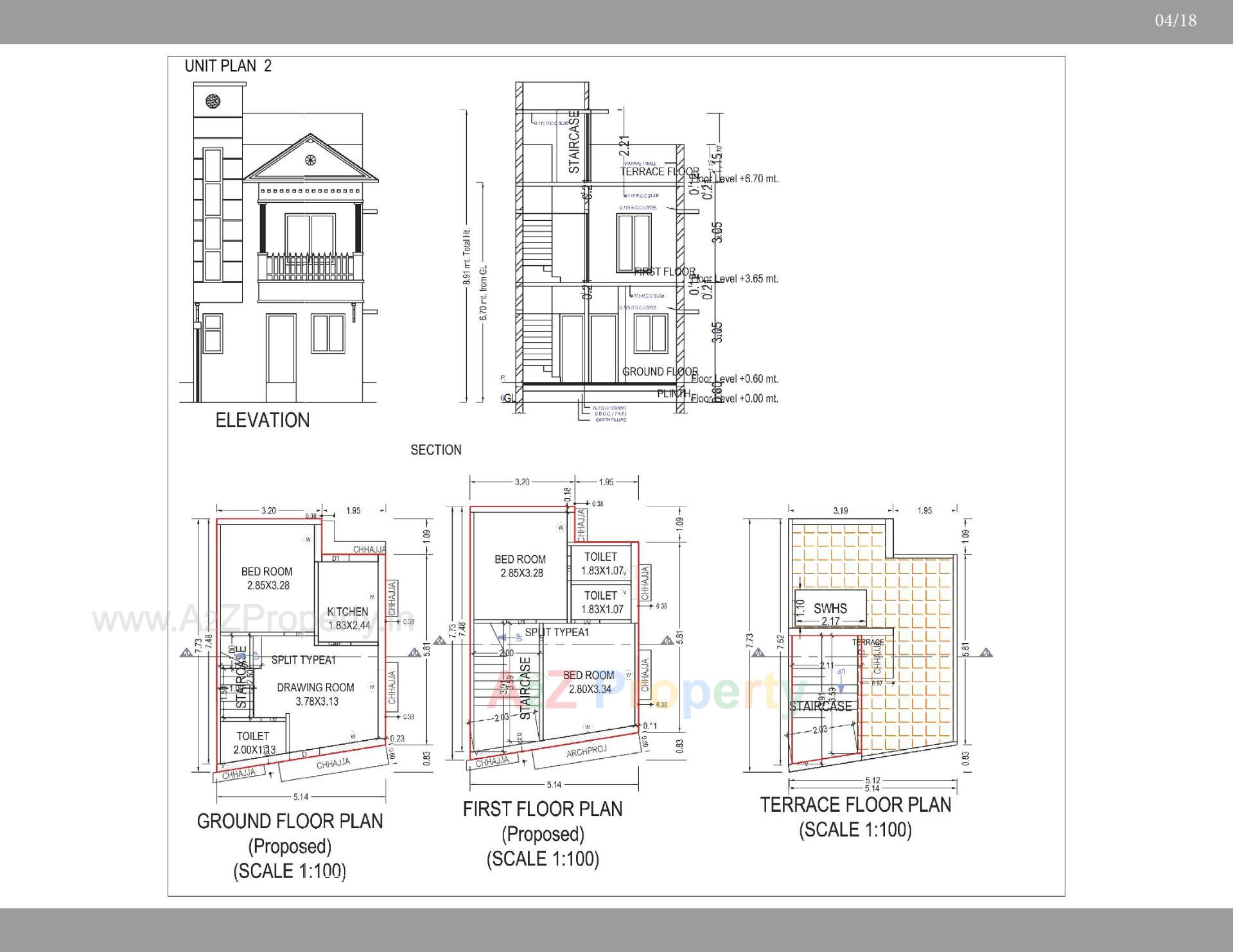 Layout of real estate project Gokuldham located at Ahmedabad, Ahmedabad, Gujarat