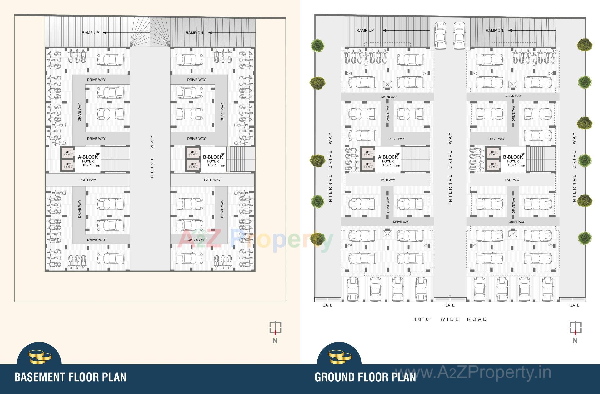Layout of real estate project Gold Coin Apartment located at Sarkhej, Ahmedabad, Gujarat