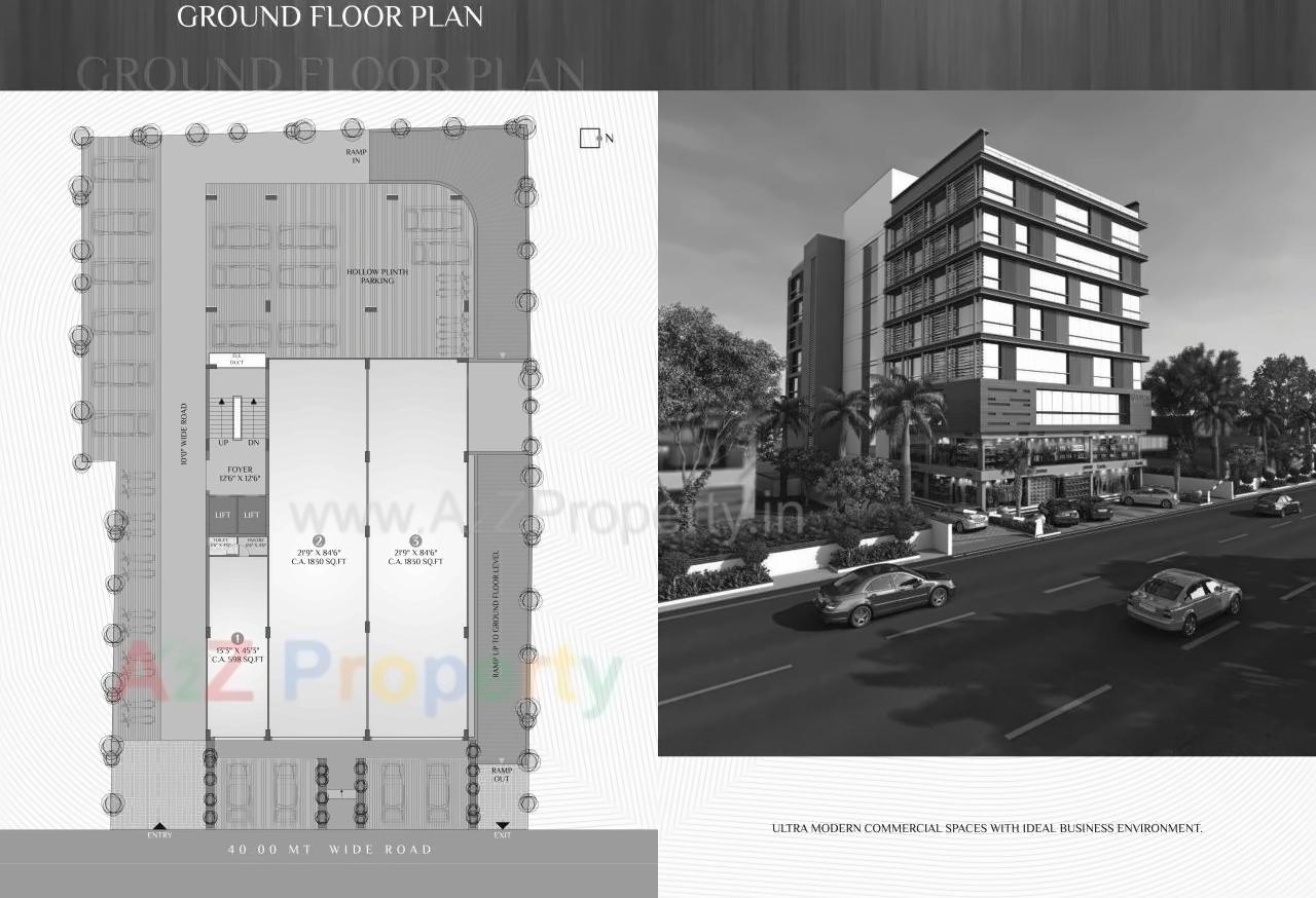 Layout of real estate project Golden Icon located at Jodhpur, Ahmedabad, Gujarat