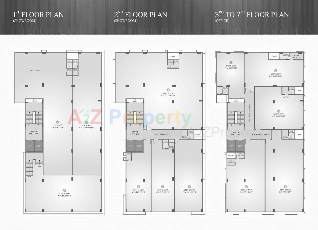 Layout of real estate project Golden Icon located at Jodhpur, Ahmedabad, Gujarat