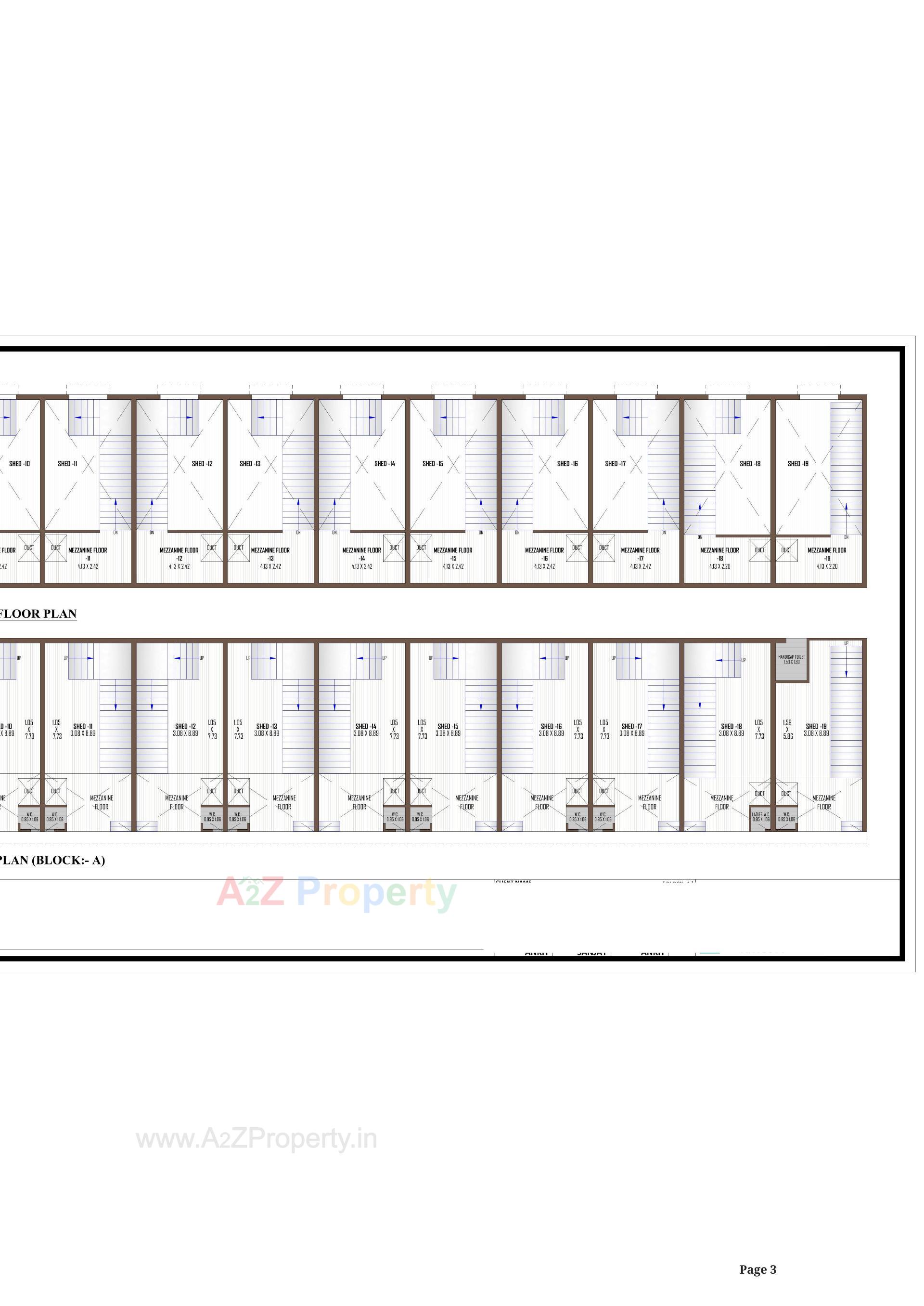 Layout of real estate project Golden Industrial Park located at Kathwada, Ahmedabad, Gujarat