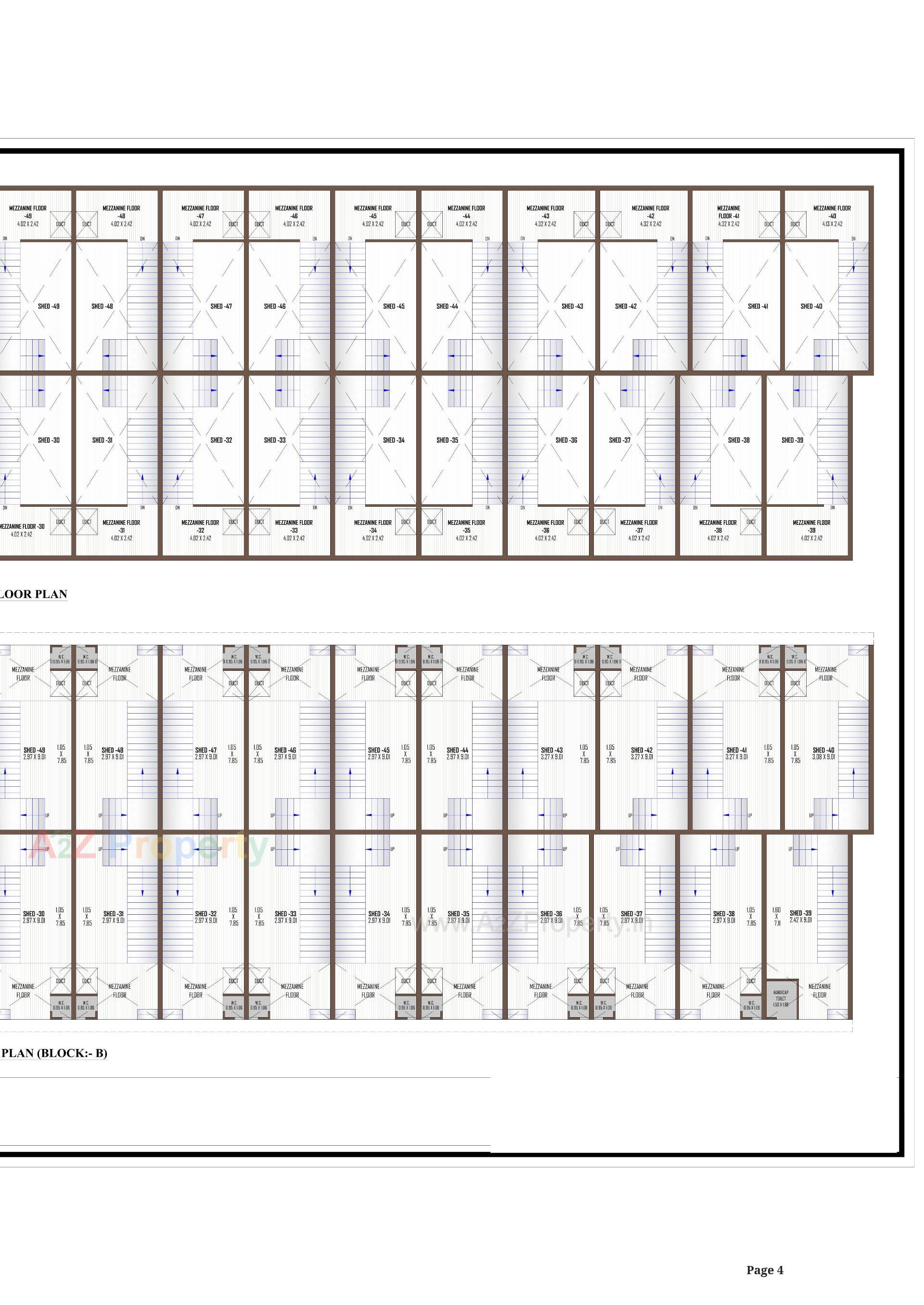 Layout of real estate project Golden Industrial Park located at Kathwada, Ahmedabad, Gujarat