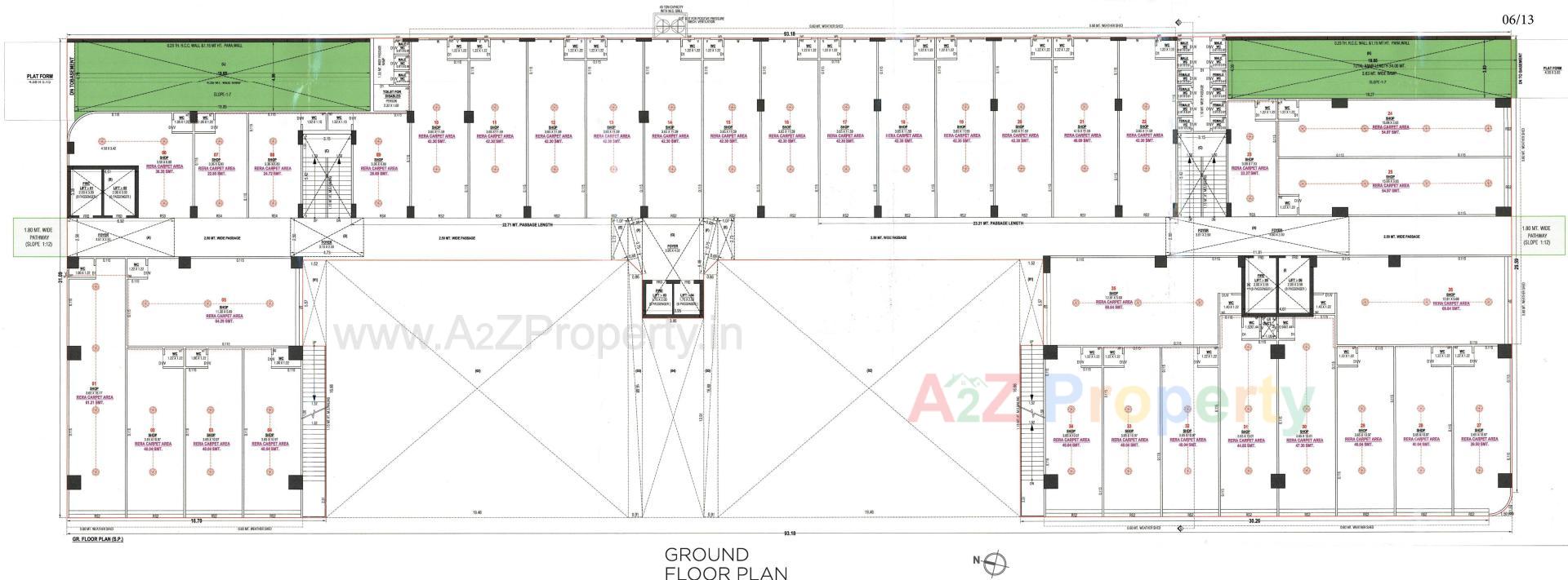 Layout of real estate project Golden Plaza located at Nikol, Ahmedabad, Gujarat