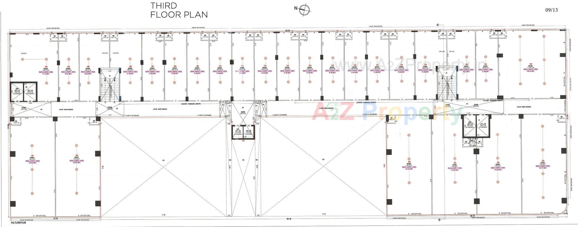Layout of real estate project Golden Plaza located at Nikol, Ahmedabad, Gujarat