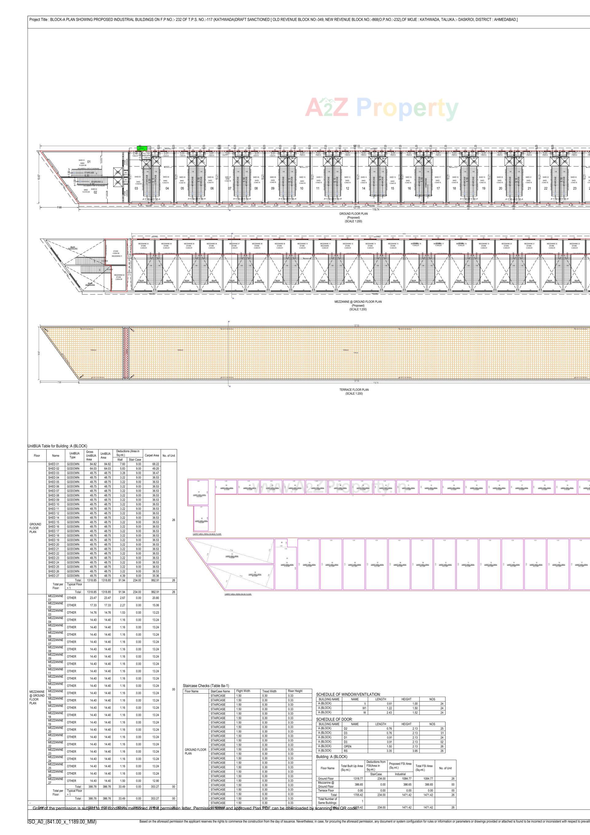 Layout of real estate project Gopinath Industrial Landmark located at Ahmedabad, Ahmedabad, Gujarat