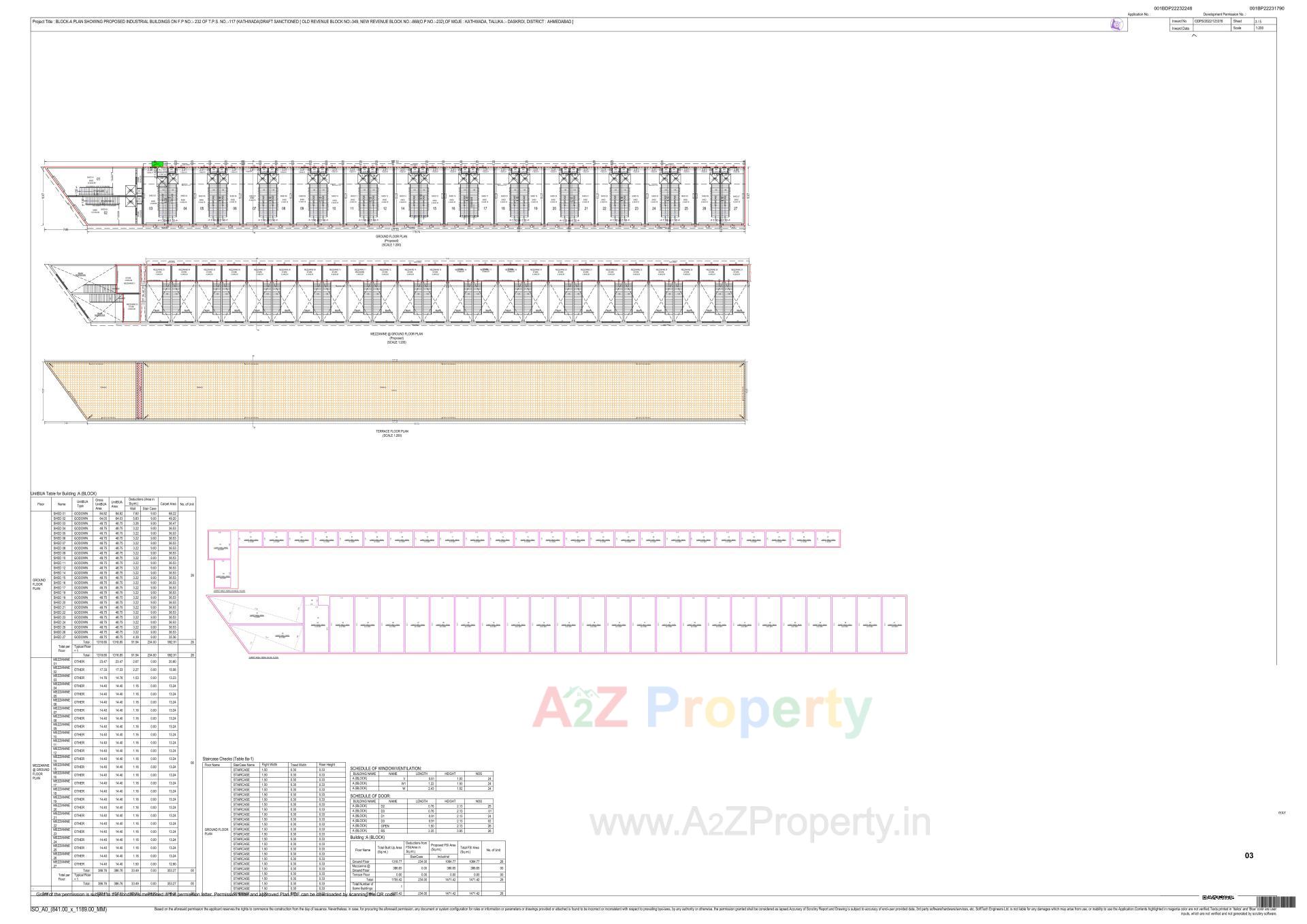 Layout of real estate project Gopinath Industrial Landmark located at Ahmedabad, Ahmedabad, Gujarat