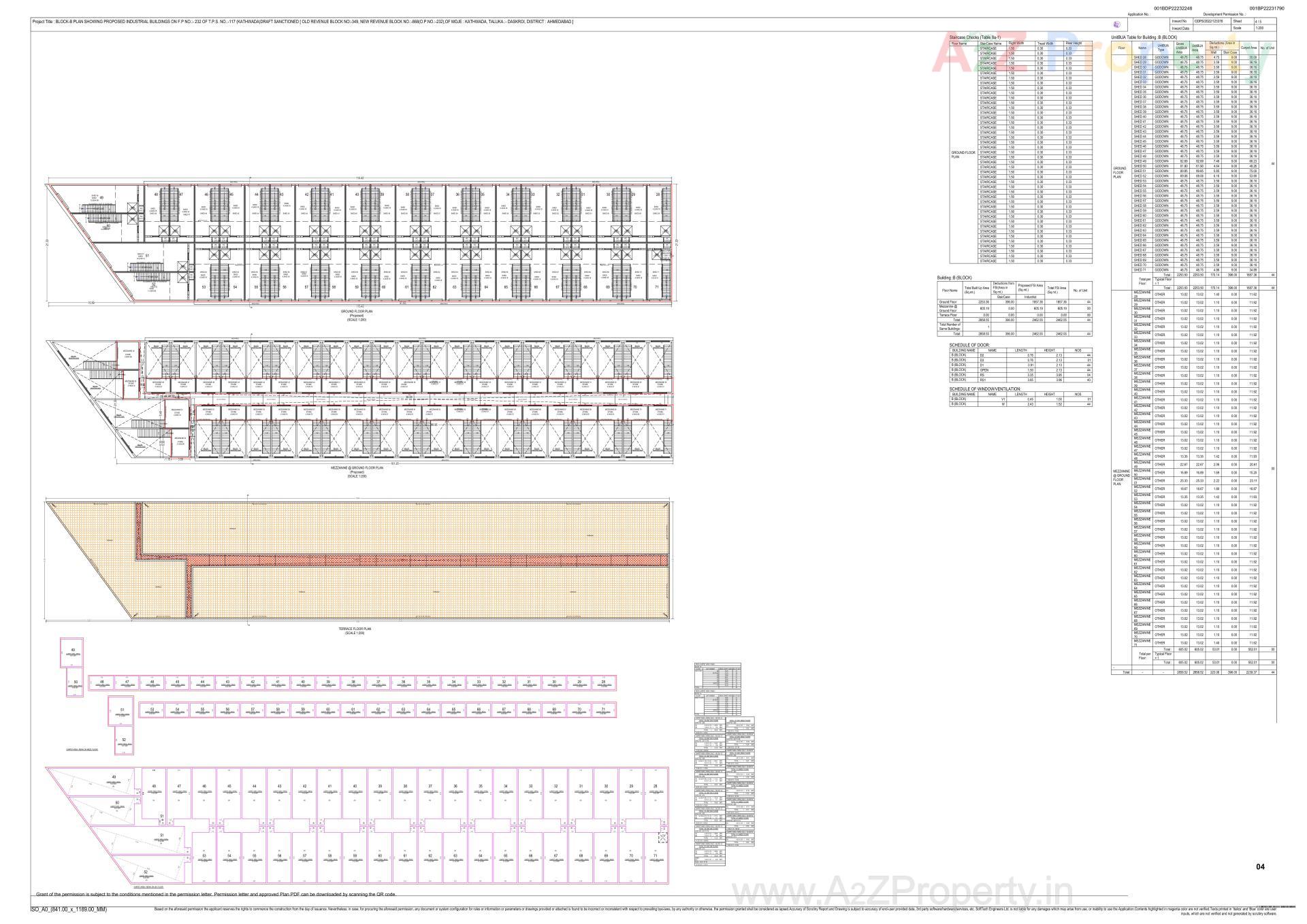 Layout of real estate project Gopinath Industrial Landmark located at Ahmedabad, Ahmedabad, Gujarat