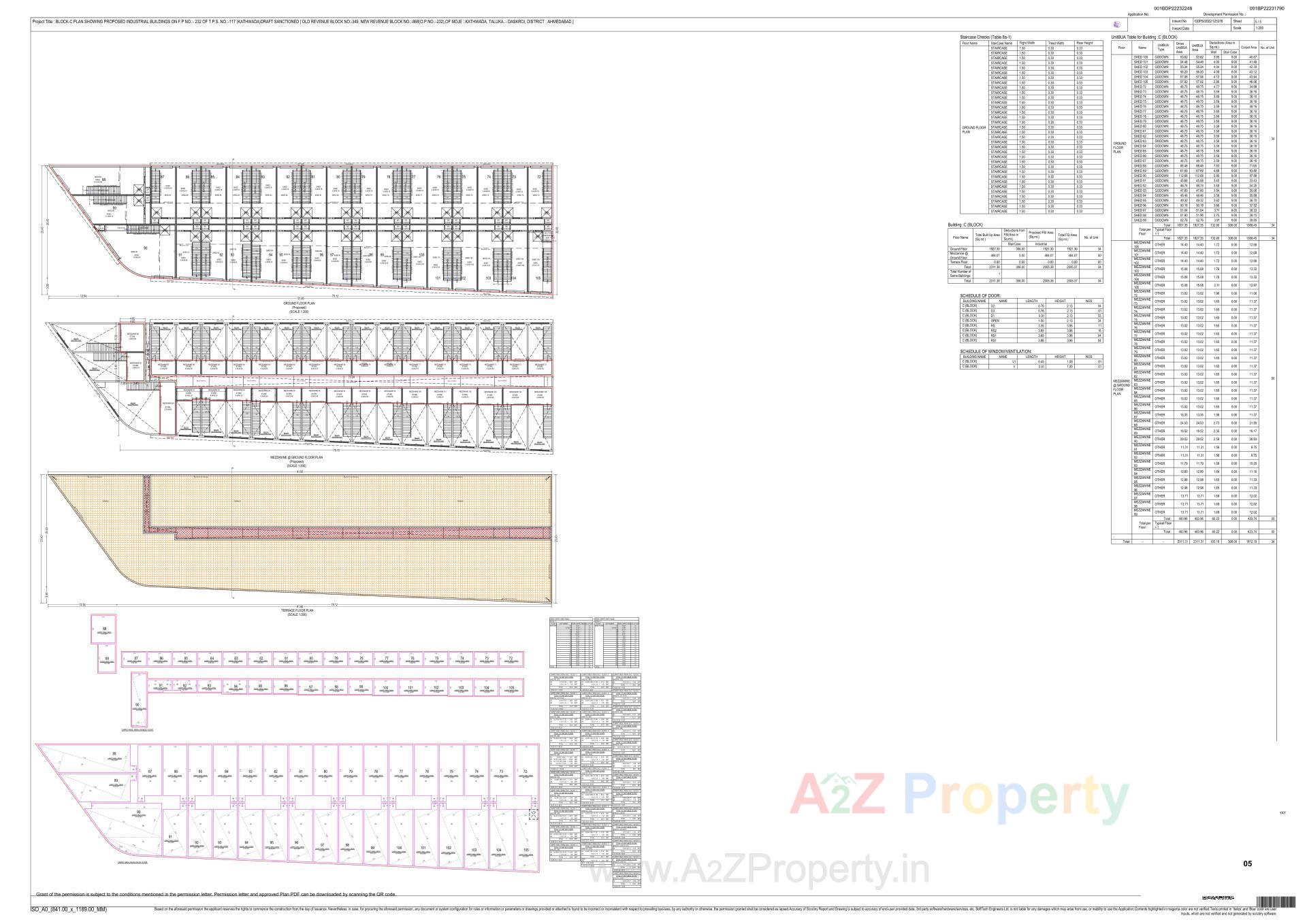 Layout of real estate project Gopinath Industrial Landmark located at Ahmedabad, Ahmedabad, Gujarat