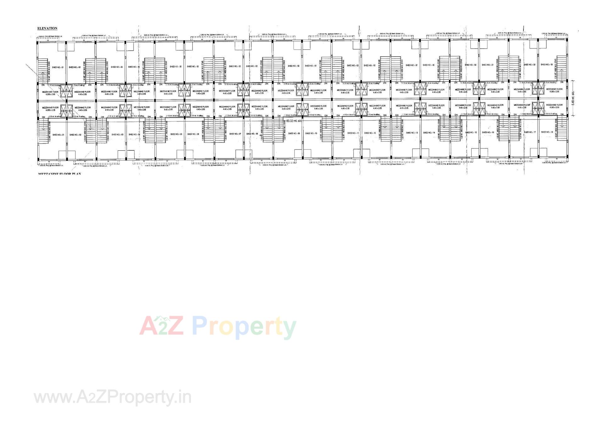 Layout of real estate project Govardhan Bussiness Hub located at Kathwada, Ahmedabad, Gujarat