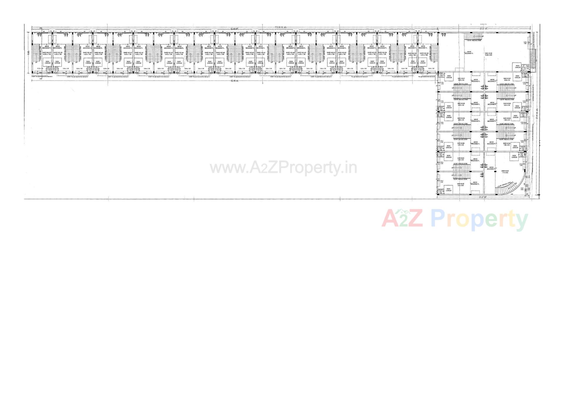 Layout of real estate project Govardhan Bussiness Hub located at Kathwada, Ahmedabad, Gujarat