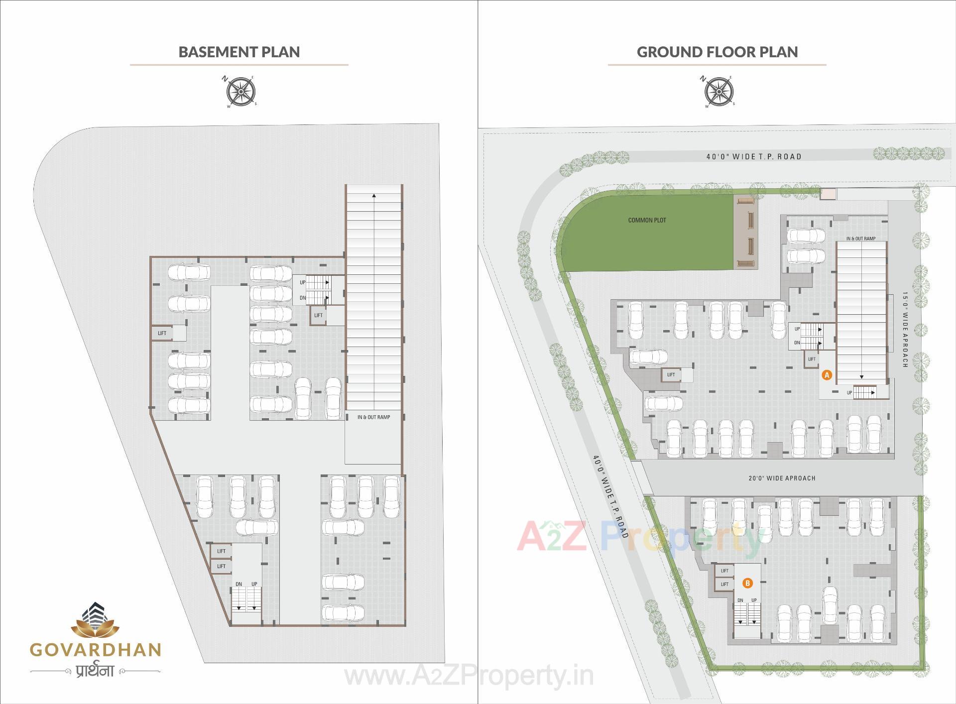 Layout of real estate project Govardhan Prathna located at Naroda, Ahmedabad, Gujarat