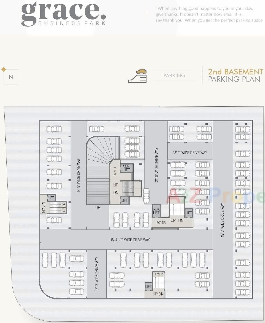 Layout of real estate project Grace Business Park located at Ahmedabad, Ahmedabad, Gujarat