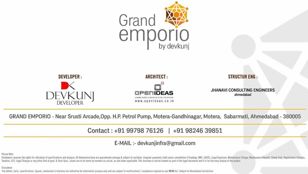  of real estate project Grand Emporio located at Motera, Ahmedabad, Gujarat
