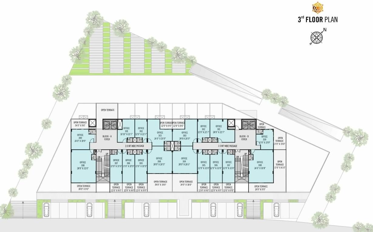 Layout of real estate project Grand Emporio located at Motera, Ahmedabad, Gujarat