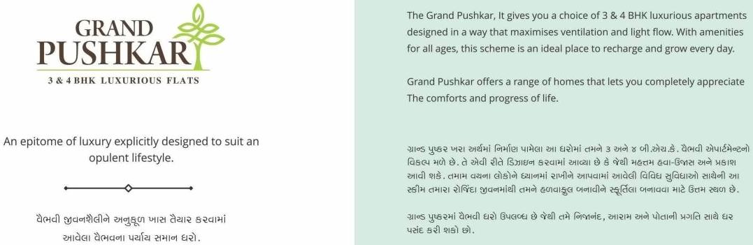  of real estate project Grand Pushkar located at Nikol, Ahmedabad, Gujarat