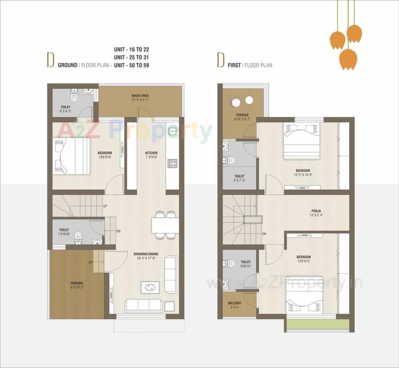 Layout of real estate project Green Flora located at Sanand, Ahmedabad, Gujarat