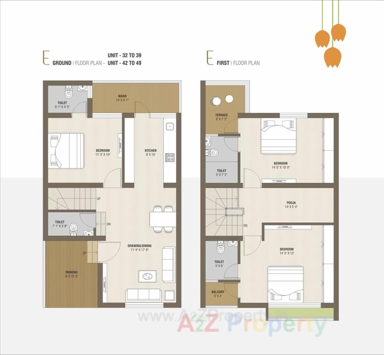 Layout of real estate project Green Flora located at Sanand, Ahmedabad, Gujarat