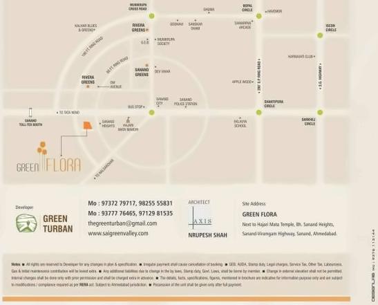  of real estate project Green Flora located at Sanand, Ahmedabad, Gujarat