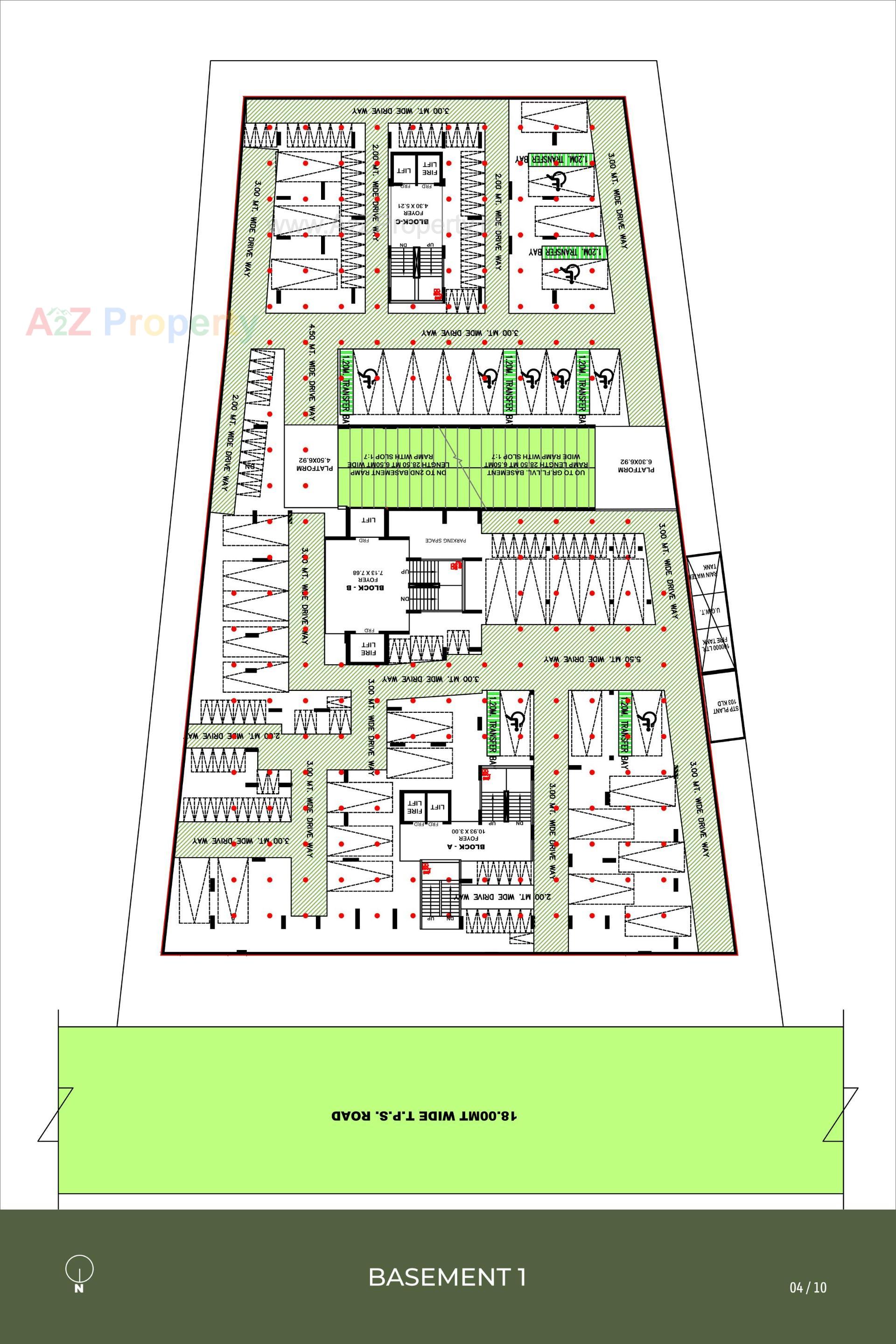Layout of real estate project Green Garnet located at Shela, Ahmedabad, Gujarat