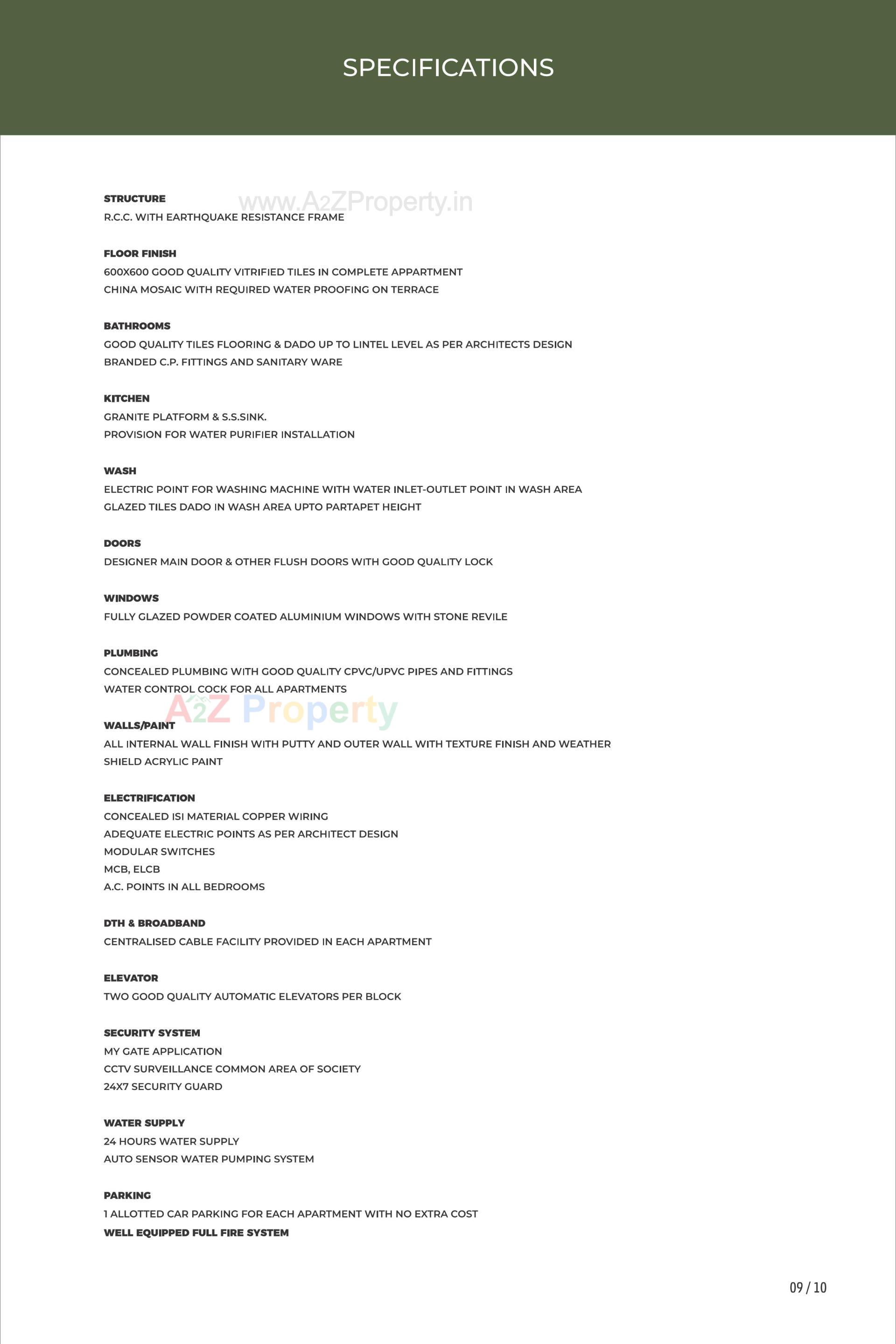  of real estate project Green Garnet located at Shela, Ahmedabad, Gujarat