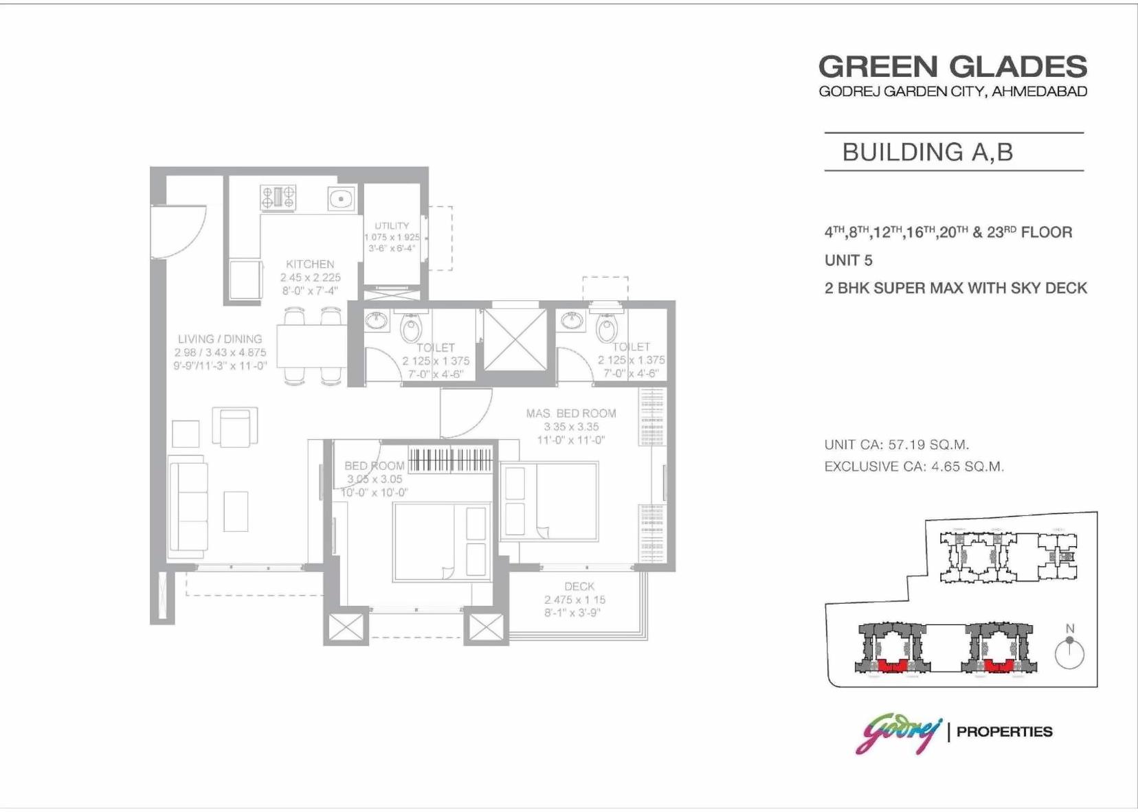 Layout of real estate project Green Glades located at Jagatpur, Ahmedabad, Gujarat