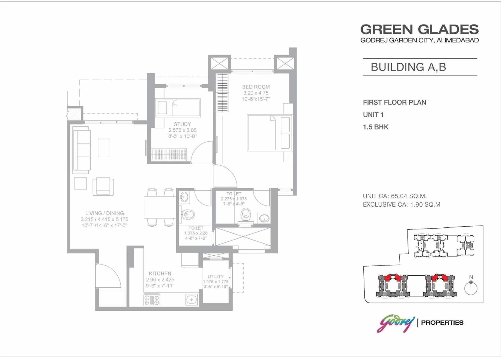 Layout of real estate project Green Glades located at Jagatpur, Ahmedabad, Gujarat