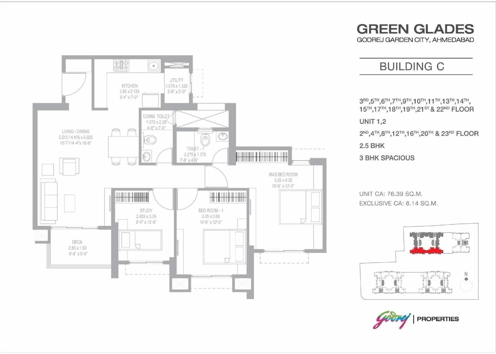 Layout of real estate project Green Glades located at Jagatpur, Ahmedabad, Gujarat