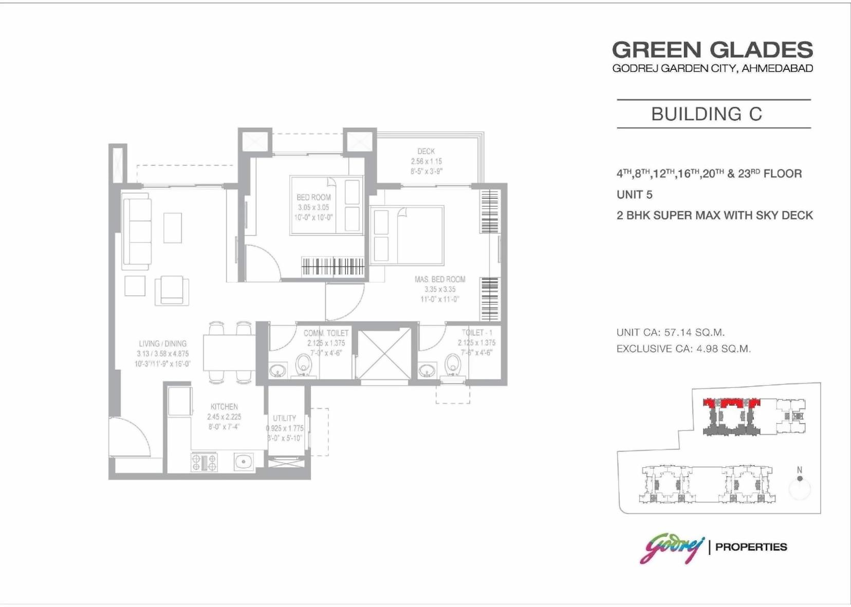 Layout of real estate project Green Glades located at Jagatpur, Ahmedabad, Gujarat