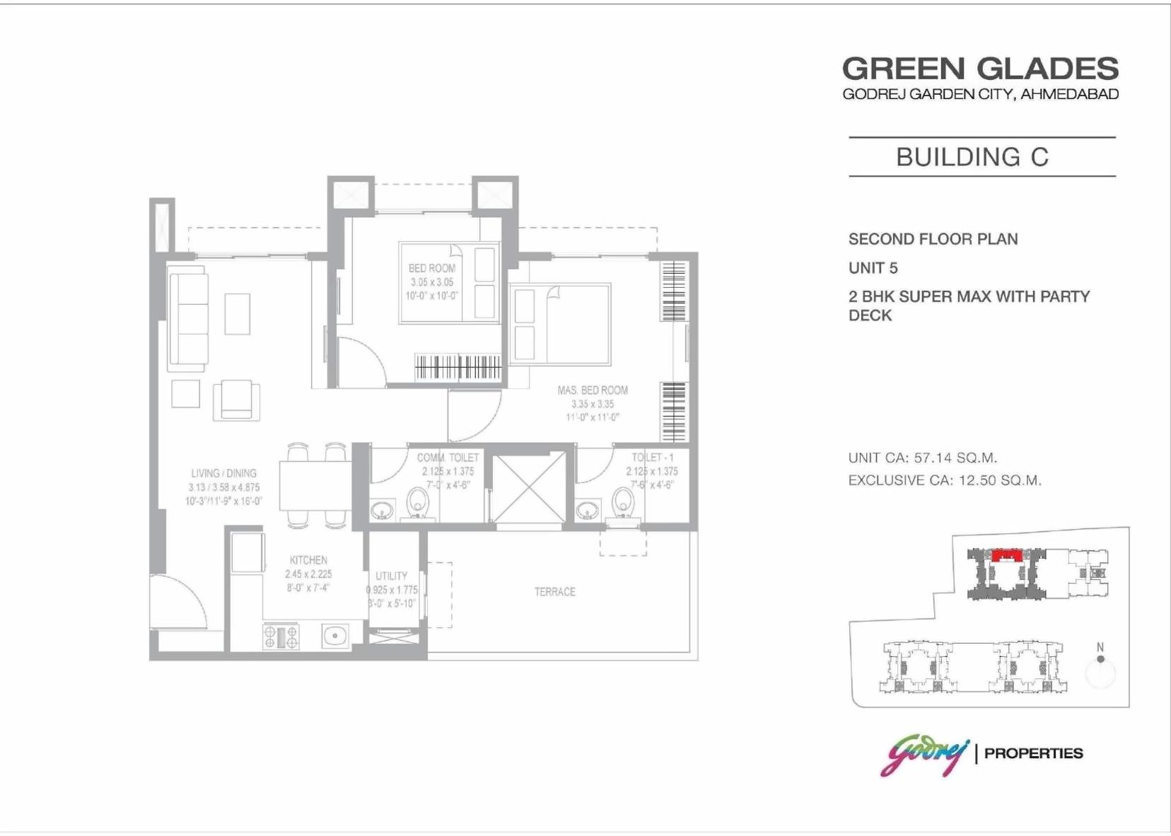 Layout of real estate project Green Glades located at Jagatpur, Ahmedabad, Gujarat