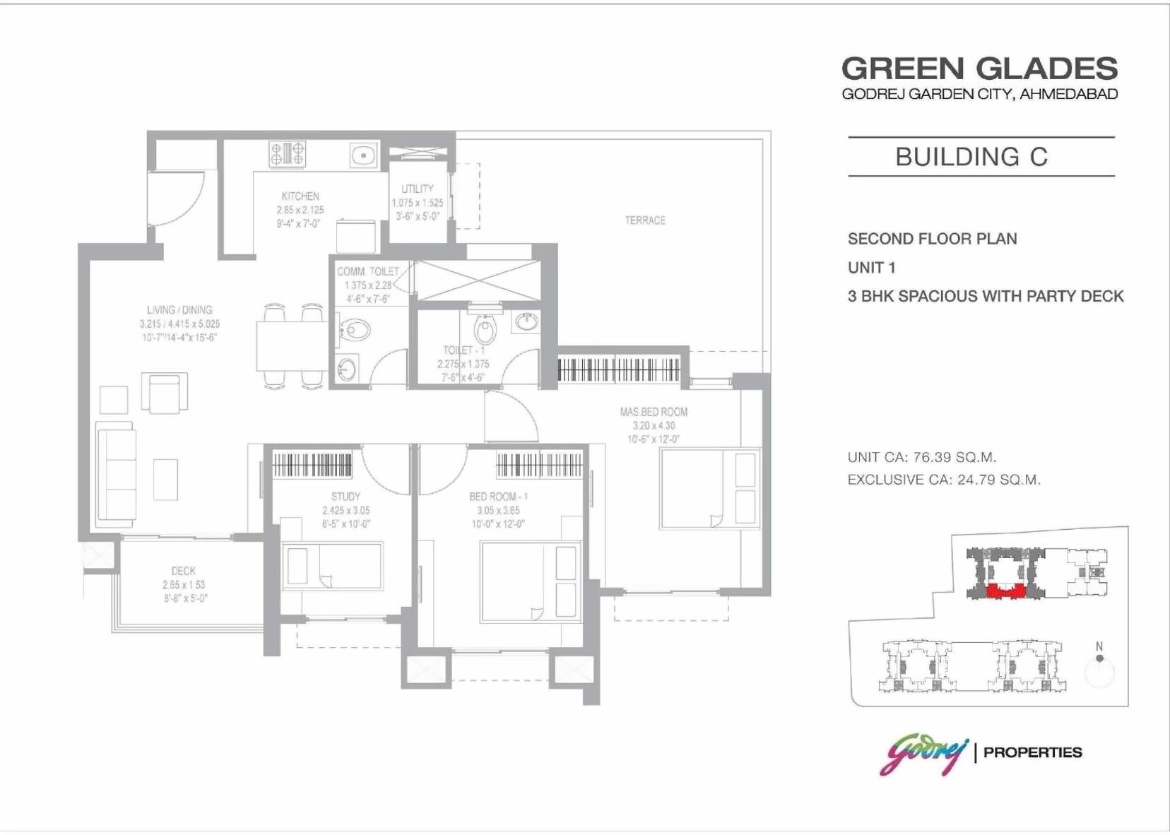 Layout of real estate project Green Glades located at Jagatpur, Ahmedabad, Gujarat